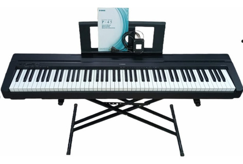 Oportunidad! Yamaha P45 Piano Electrico + Sop, Atril, Fuente