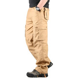 Pantalón Cargo Para Hombre Con Bolsillos Casuales  Tamaño Mi