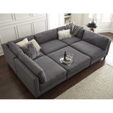 Sillon Esquinero Rinconero Cama Chenille Puff Movible Oasis