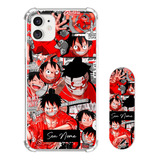 Kit Capa Personalizada + Suporte Celular Luffy One Piece 2