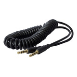 Cable Audio Aux Plug 3.5mm Stereo 1.8m Espiral Philco Negro