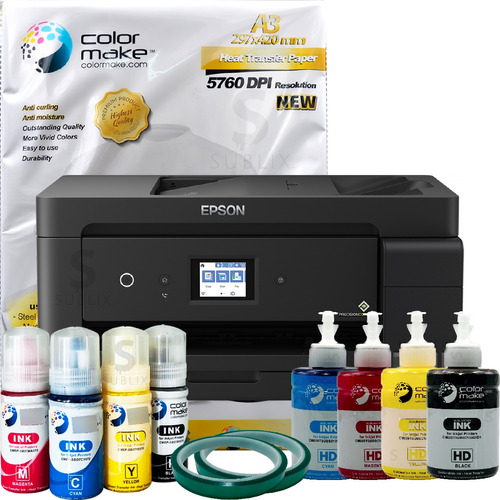 Impresora Epson Doble Carta Sublimacion + Insumos Colormake