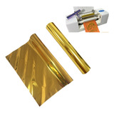2 Piezas Papel Foil Dorado Impresión Laser Laminadora Rollo