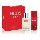 Set Boos Red Edt 100 Ml + Deo 150 Ml