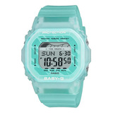 Reloj Casio Dama Baby-g Blx-565s-2dr | Color De La Correa Verde Agua Color Del Bisel Verde Agua
