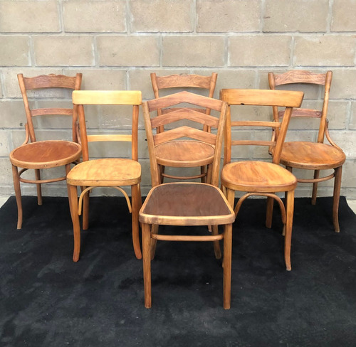 Antiguas Sillas Sueltas Thonet Originales Diferentes Todas