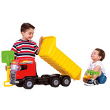 Caminhao Super Cacamba Vermelho Brinquedo Menino Magic Toys