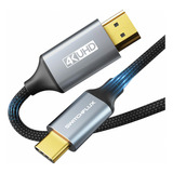 Switchflux Cable Usb C A Hdmi 4k, Cable De Aluminio Tipo C A