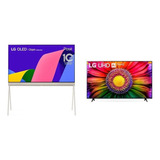 Smart Tv LG Oled Posé 55'' Lx1q + Smart Tv LG 50'' Ur8750