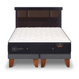 Cama Europea 2 Plazas Cic Premium + Respaldo Dublin 