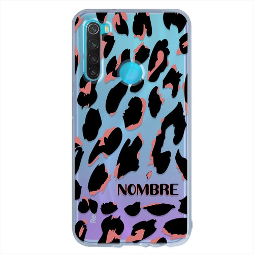 Funda Xiaomi Antigolpes Animal Print Personalizada Tu Nombre