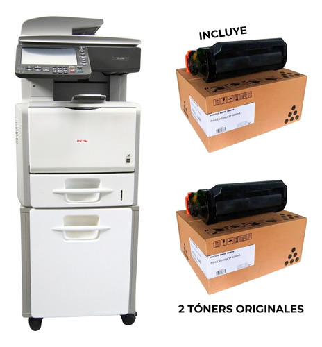 Impresora Ricoh Sp5200s Con Servicio Y 2 Tóners Originales