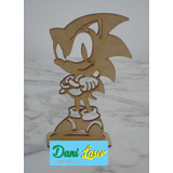 10 Centro De Mesa Sonic Jogo Mega-drive Festa Decoração Mdf3