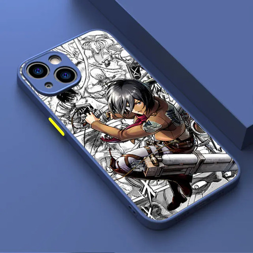 Funda De 2 Teléfonos Para iPhone 13, 14 Y 15, Anime, Attack
