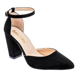 Zapato  Been Class 15905 Color Negro Para Mujer Tx4