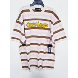 Drew House Cartoon Font Neapolitan Stripe Shirt Sz L