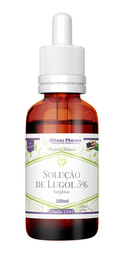 Lugol 5% Iodo+iodeto De Potássio 100 Ml Formula Do Dr. Lair