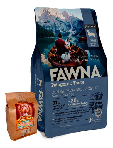 Alimento Raza Mediana Y Grande Fawna Para Perro Adulto 15kg