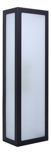 Arandela Alumínio 5 Vidros Com 45 Cm Para 2x Lâmpadas E27 Cor Preto