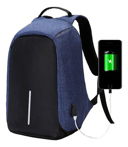 Mochila Impermeable Antirrobo Smart Usb Porta Notebook Mlp