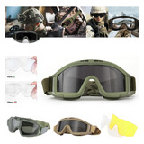 Goggle Militar Táctico Lentes Gotcha Policia Careta Gafas