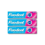 Fixodent 68g Original 100% Fixador Protese Dentaria 3 Tubos