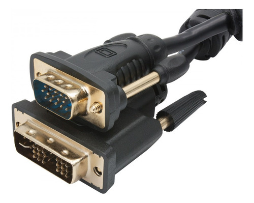 Cable Adaptador Dvi 24+5 Macho A Vga Macho 1.8m Monitor