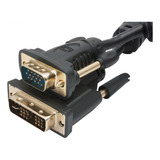 Cable Adaptador Dvi 24+5 Macho A Vga Macho 1.8m Monitor