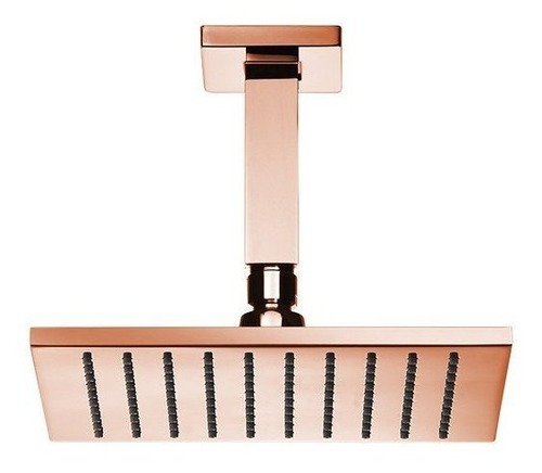 Chuveiro Lorenzetti Lorenquadra 5014 R16 Rose Gold De Teto