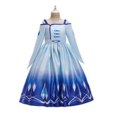 Vestido Infantil Frozen Elsa De Navidad Para Niñas Y Niñas