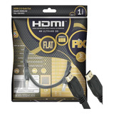 Cabo Hdmi Flat 2.0 Pix 19 Pinos 4k Ultrahd 3d Hdr 1 Metro