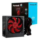 Fonte Atx Pc Gamer 500w Fortrek Crusader Bivolt Cooler 12cm