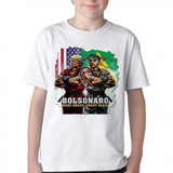 Camiseta Infantil Camisa Bolsonaro Donald Trump Presidente