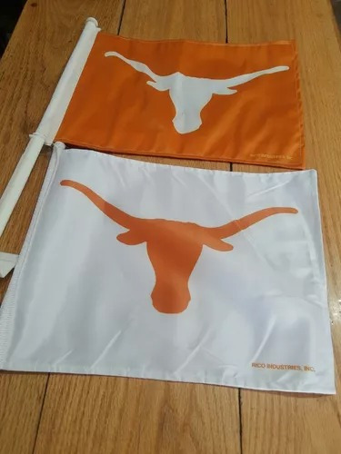 Bandera De Longhorns Texas Para Auto 