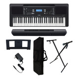 Teclado Yamaha Psr E373 Kit Capa 5/8 E Suporte