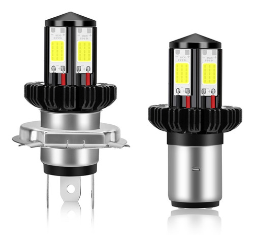 Foco Ba20d H6 H4 Moto Lupa Faros Para Motocicleta Blanco