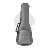 Funda Extra Acolchada Gris Ukelele Concierto