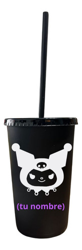 Vaso Con Popote 50 Pzas  Personalizados 16oz Kuromi