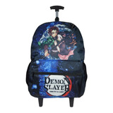 Mochila Rodinha Demon Slayer Anime Juvenil Escolar