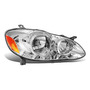 Faros Negros Acanii Para Toyota Corolla 2011-2013