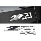 Emblema Z71 4x4 Chevrolet Cromado/negro