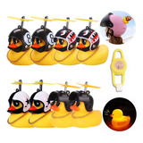 Patito Con Casco Para Orador Moto Y Bicicleta 8 Pcs Con Luz 