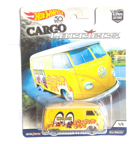 Hotwheels 50 Años Volkswagen T1 Panel Bus Mooneyes Premium