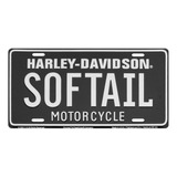 Placa De Matrícula Harley Davidson Softail