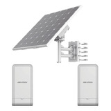 Kit Solar Con 2 Ap / Panel Solar / Batería De Litio 360 Wh
