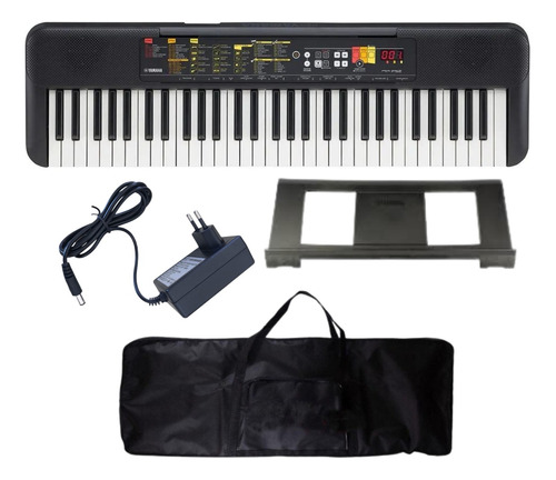 Kit Teclado  Yamaha Psr-f51 Estudante+capa+suporte+banco