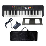 Kit Teclado  Yamaha Psr-f51 Estudante+capa+suporte+banco