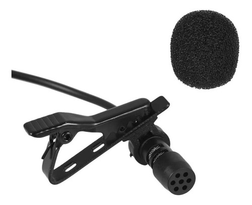 Micrófono Solapa Clip Jack 3.5mm 1.5mt Anti-ruido Celular  