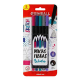 Microfibras Sketch Winter Blister X 5 Colores Simball