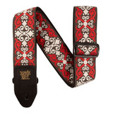 Correa Ernie Ball 4695 Red Trellis Guitar Strap 